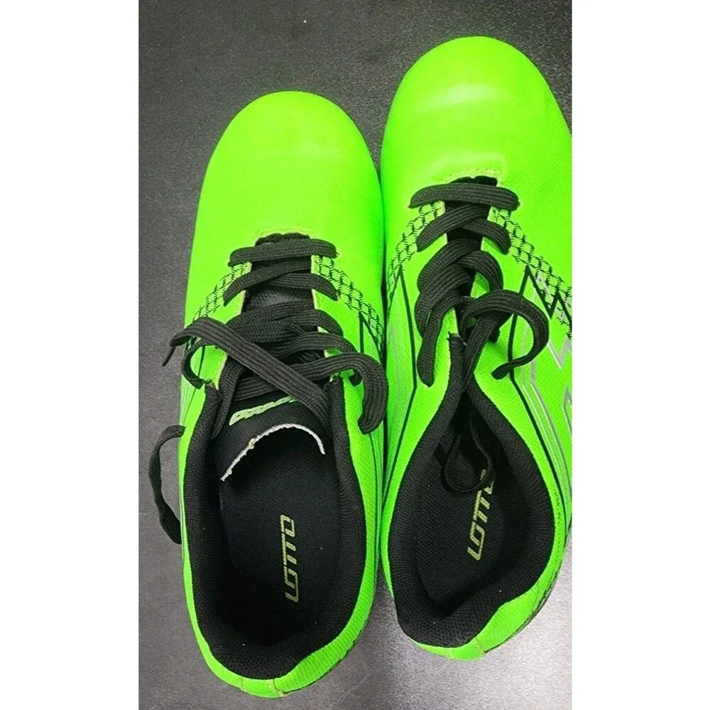 Lotto Forza Elite 3 JR Youth Soccer Cleats Size 6 Neon Lime Green Black